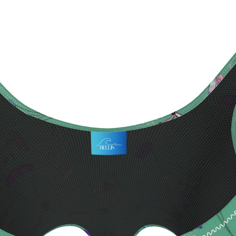 Ladies Swimsuit Kitesurfer girl Freestyle Jumping - Green