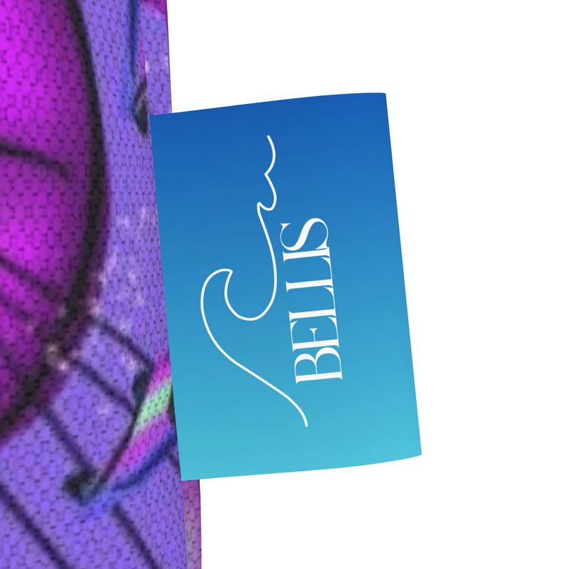 Beach Tote Bag with Gusset kitesurfer Girl Jumping - Purple