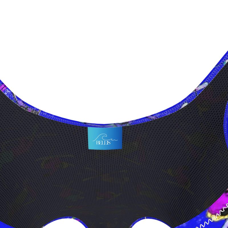 Ladies Swimsuit Ski Skier Freestyle Snow Sports - Blue