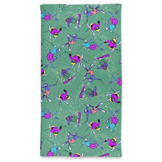 Neck Tube Scarf Ski Skier Freestyle Snow Sports - Green