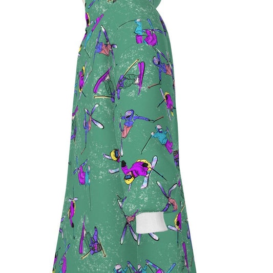 Waterproof Changing Dry Robe Ski Skier Snow Sports - Green