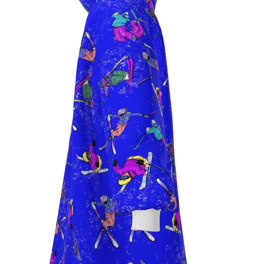 Waterproof Changing Dry Robe Ski Skier Snow Sports - Blue