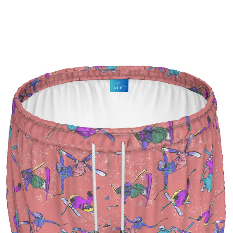 Ladies Running Sports Shorts Ski Skier Freestyle Snow Sports - Orange