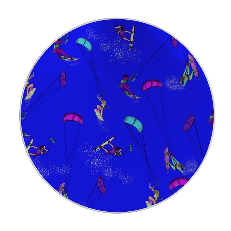 Scented Candle kitesurfer water sports jumping abstract - Blue