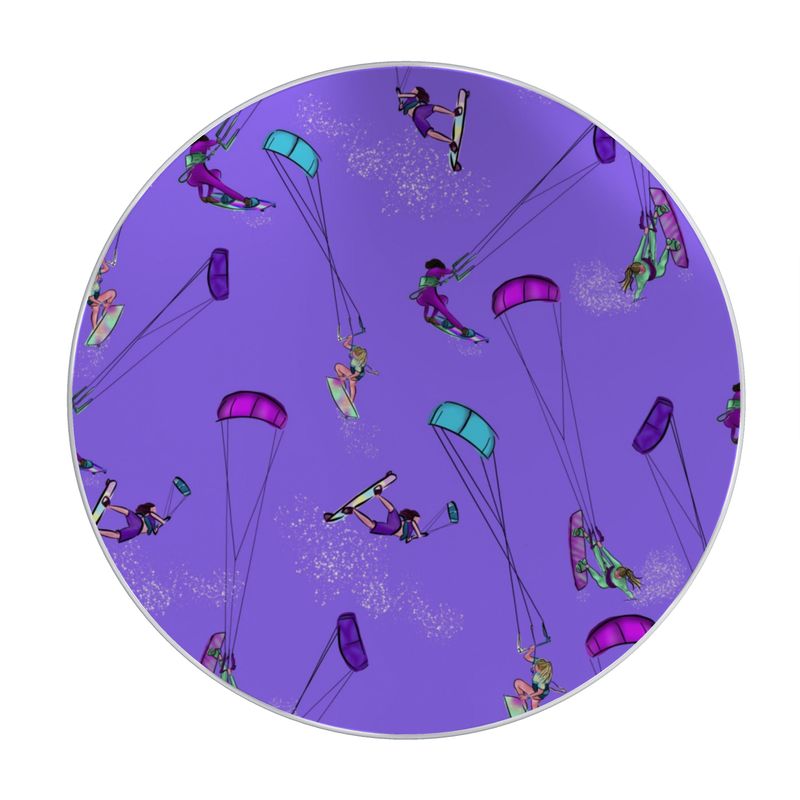 Scented Candle kitesurfer water sports jumping abstract - Purple