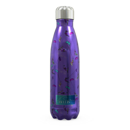 Stainless Steel Thermal Bottle Kitesurfer Freestyle Jumping - Purple