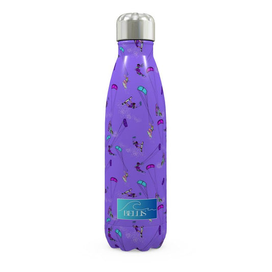 Stainless Steel Thermal Bottle Kitesurfer Freestyle Jumping - Purple