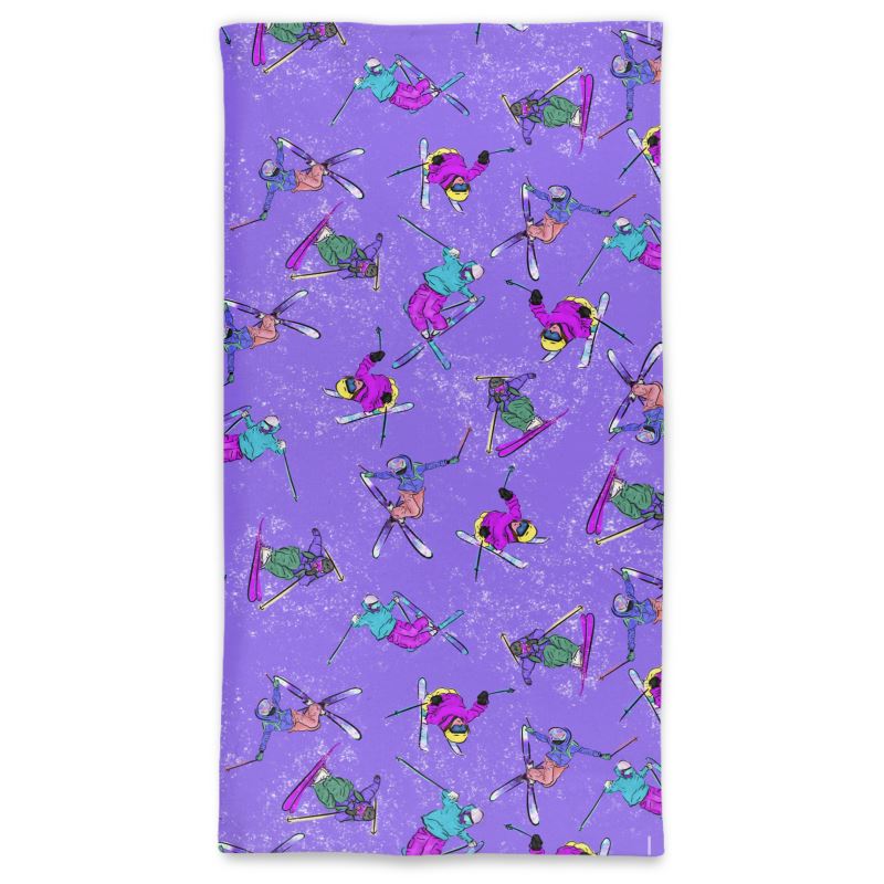 Neck Tube Scarf Ski Skier Freestyle Snow Sports - Purple