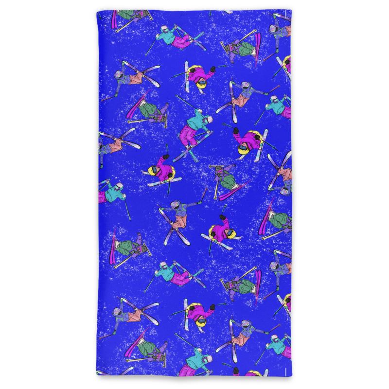 Neck Tube Scarf Ski Skier Freestyle Snow Sports - Blue