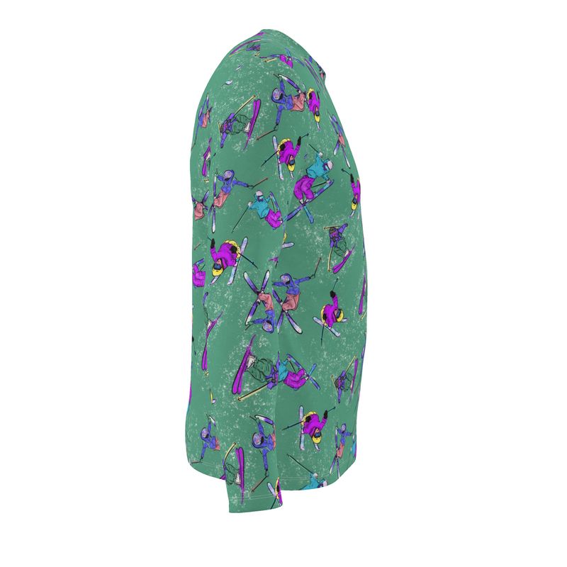 Mens Sports Breathable base Layer Long Sleeve Top Ski Skier