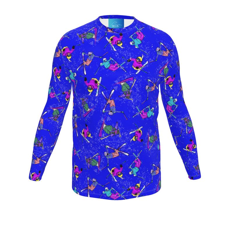 Mens Sports Breathable base Layer Long Sleeve Top Ski Skier