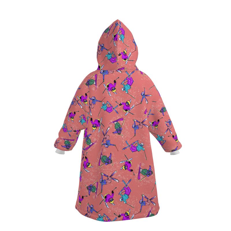 Waterproof Changing Dry Robe Ski Skier Snow Sports - Orange