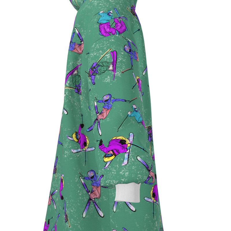 Waterproof Changing Dry Robe Ski Skier Snow Sports - Green