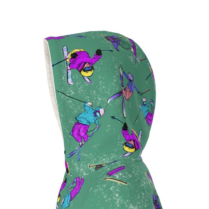 Waterproof Changing Dry Robe Ski Skier Snow Sports - Green