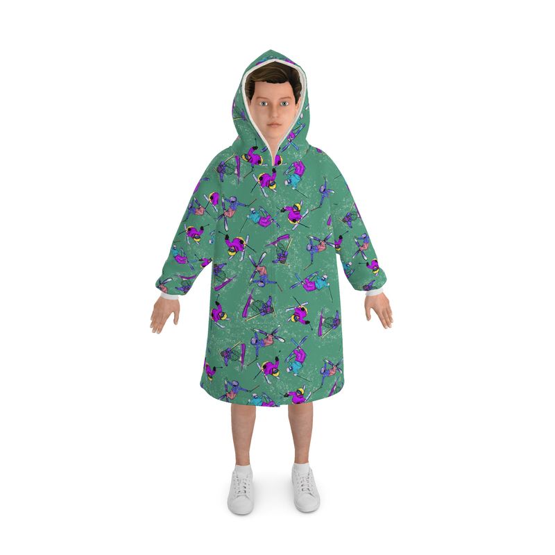 Waterproof Changing Dry Robe Ski Skier Snow Sports - Green