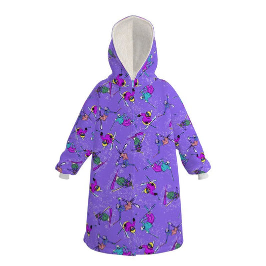 Waterproof Changing Dry Robe Ski Skier Snow Sports - Purple