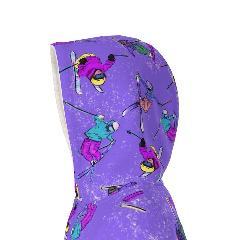 Waterproof Changing Dry Robe Ski Skier Snow Sports - Purple