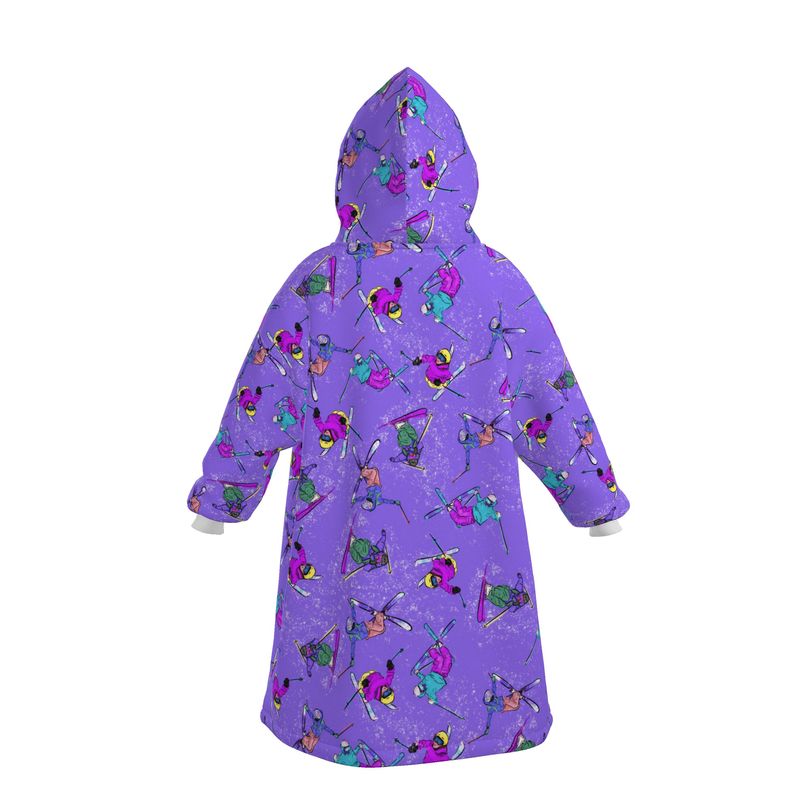 Waterproof Changing Dry Robe Ski Skier Snow Sports - Purple