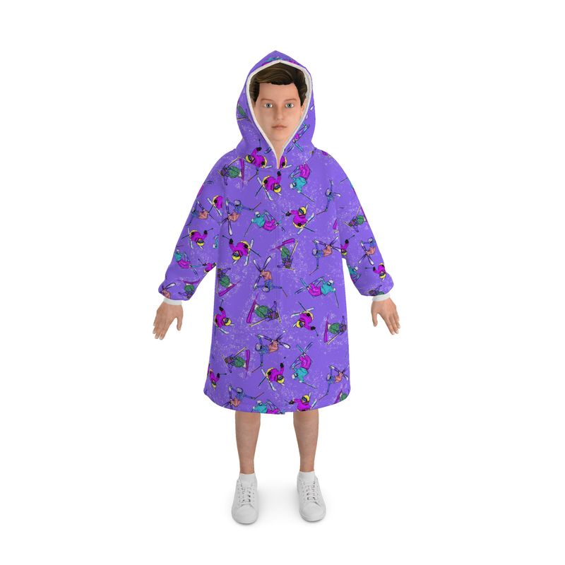 Waterproof Changing Dry Robe Ski Skier Snow Sports - Purple