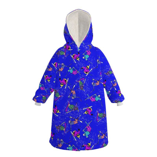 Waterproof Changing Dry Robe Ski Skier Snow Sports - Blue