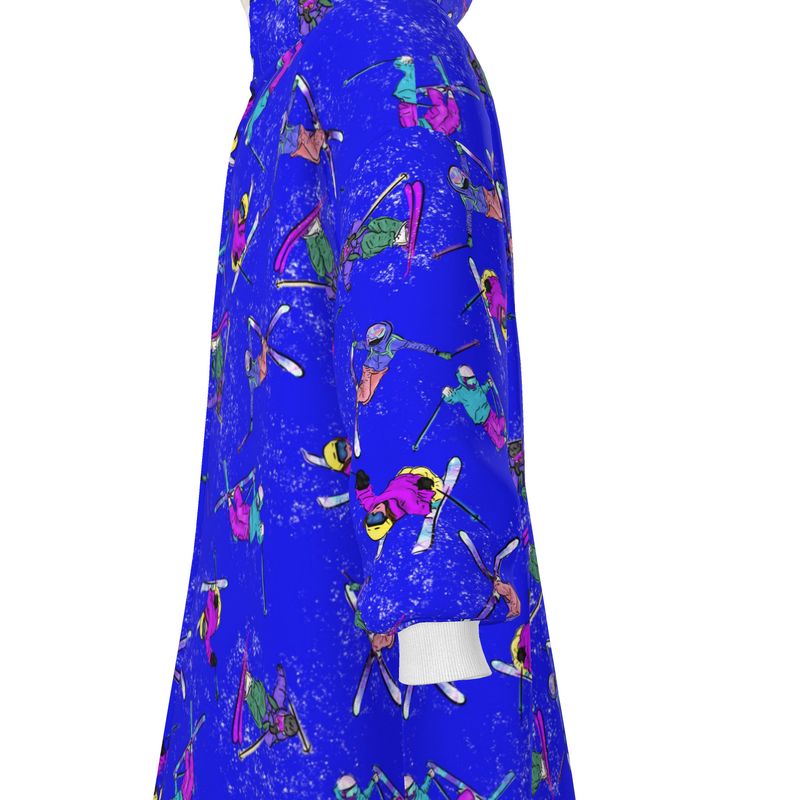 Waterproof Changing Dry Robe Ski Skier Snow Sports - Blue