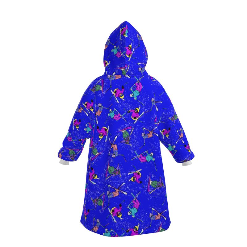 Waterproof Changing Dry Robe Ski Skier Snow Sports - Blue