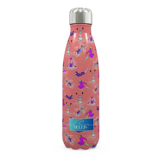 Stainless Steel Thermal Bottle Wilder Swimmer Cold Water Swim- Orange
