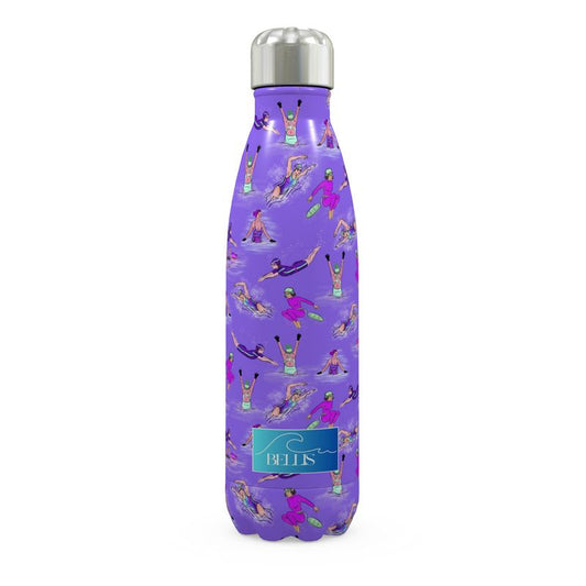 Stainless Steel Thermal Bottle Wild Swimmer Cold Water Swim - Purple