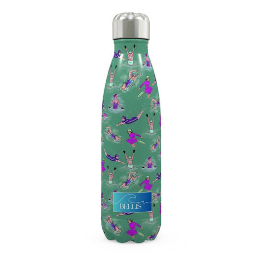 Stainless Steel Thermal Bottle Wild Swimmer Cold Water Swim - Green