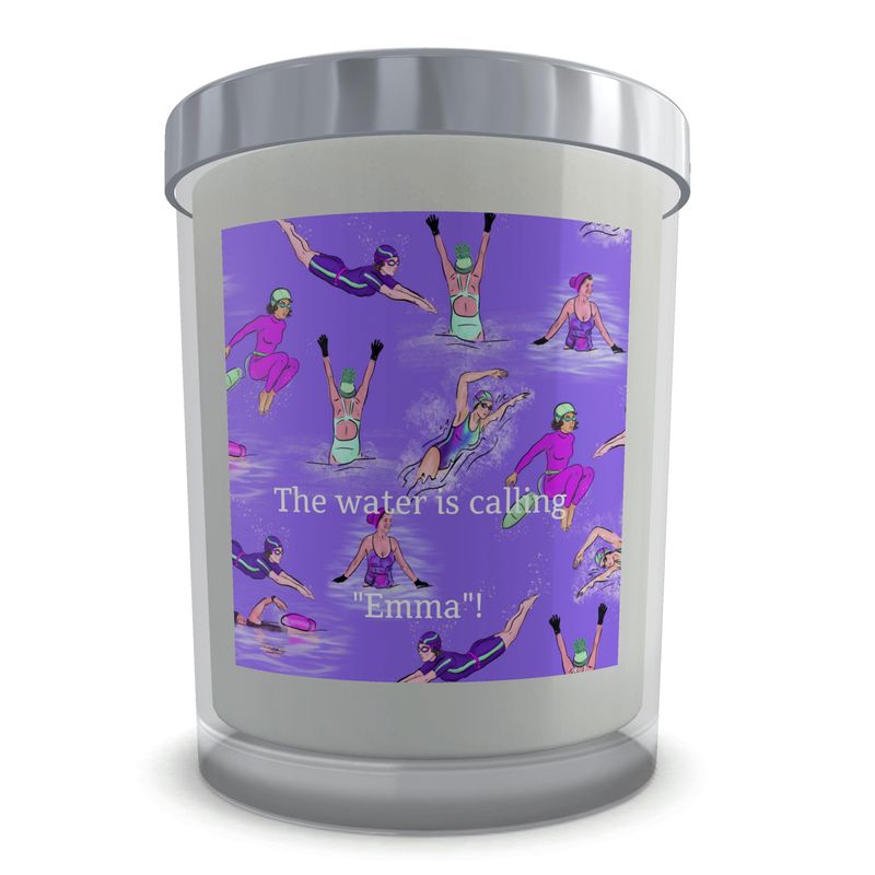 Scented Candle Wild Swim Cold Water Swimmer - Purple