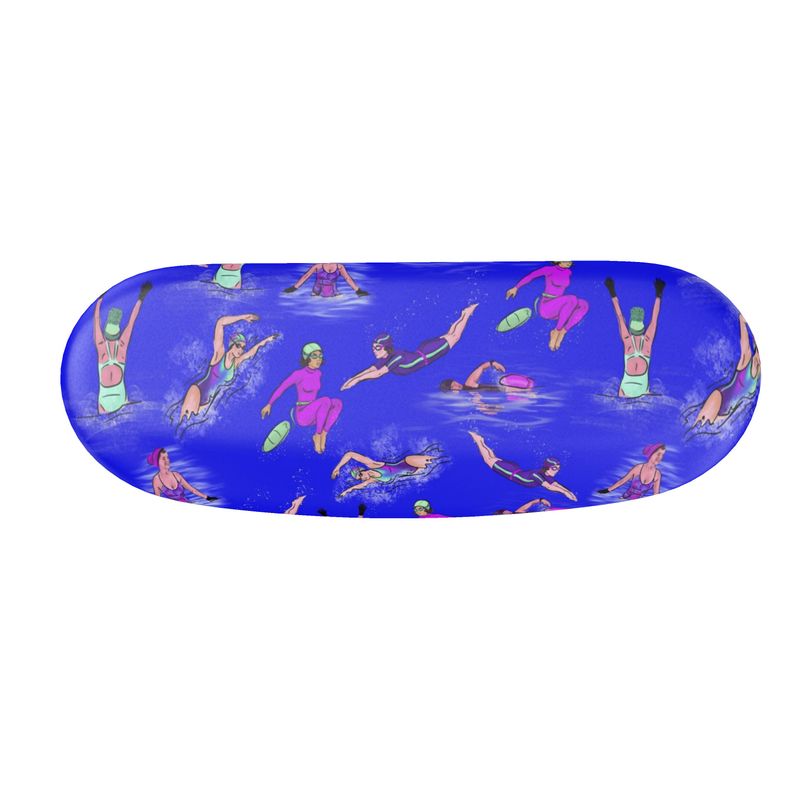 Glasses Case & Cleaning Cloth Wild Swimmer Cold Water Swim - Blue