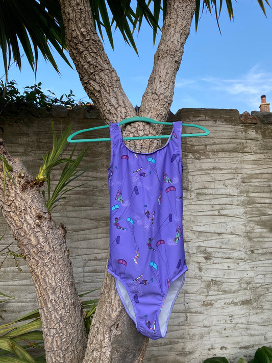 Purple swimsuit