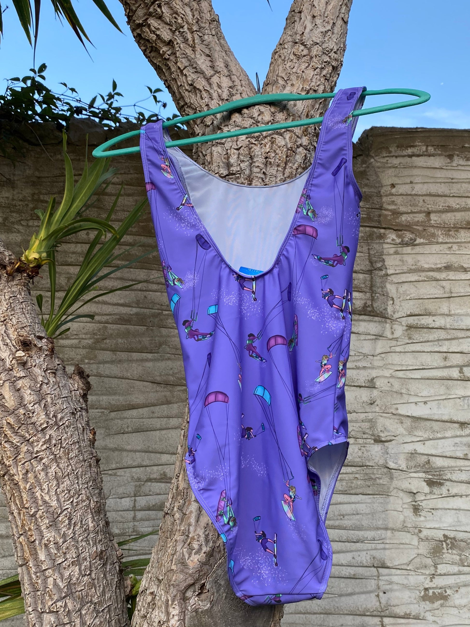 Purple swimsuit (back)