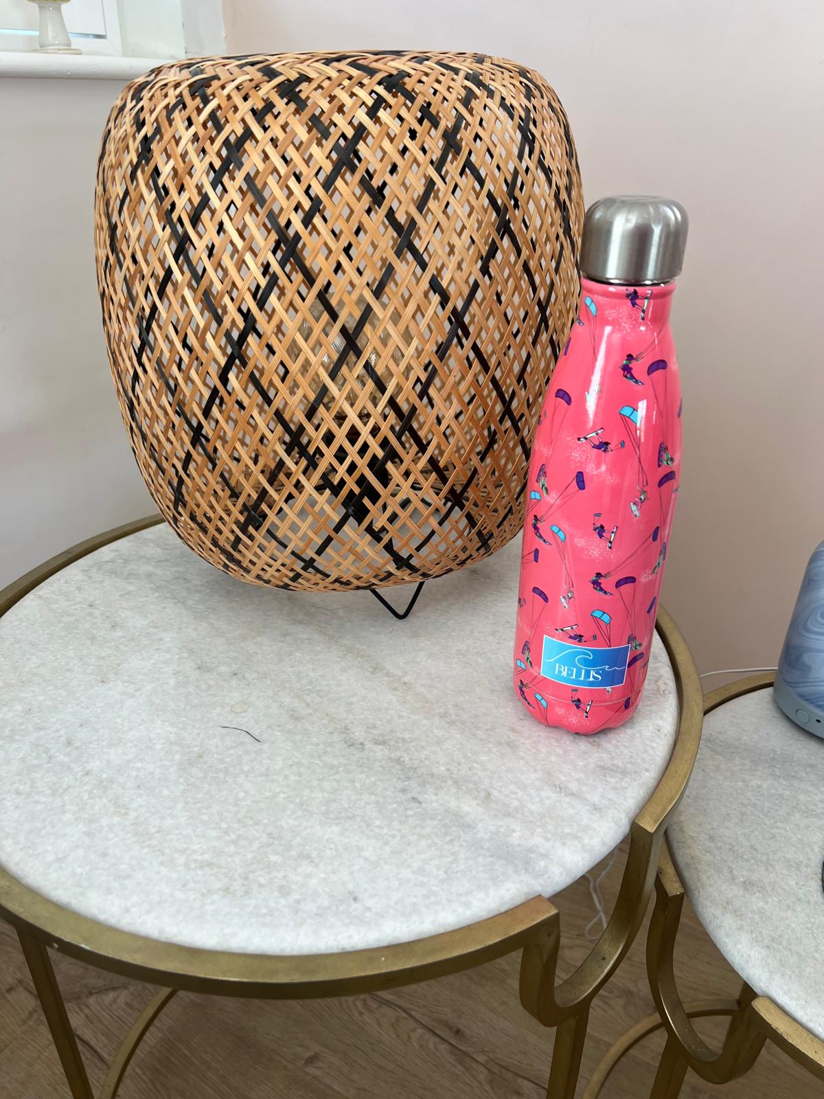 Stainless Steel Thermal Bottle Kitesurfer Freestyle Jumping - Orange